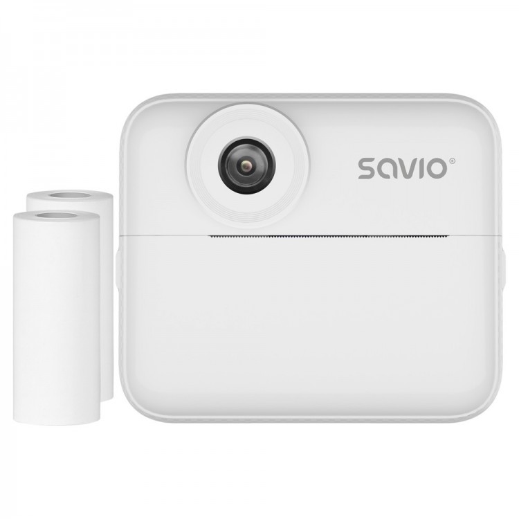 Aparat Foto Instant pentru Copii SAVIO AN-01, printare termica Alb-Negru, include 2 role termice