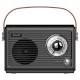 Radio portabil stil Retro Savio RS-01, Baterie incorporata cu incarcare USB-C, Bluetooth 5.3