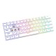 Tastatura Mecanica Gaming, Savio Whiteout X2, Switch Outemu RED, iluminare RGB, Alb