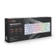 Tastatura Mecanica Gaming, Savio Whiteout X2, Switch Outemu RED, iluminare RGB, Alb