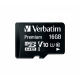Card de memorie premium microSDHC de 16 GB cu adaptor, UHS-I V10 U1 Clasa 10