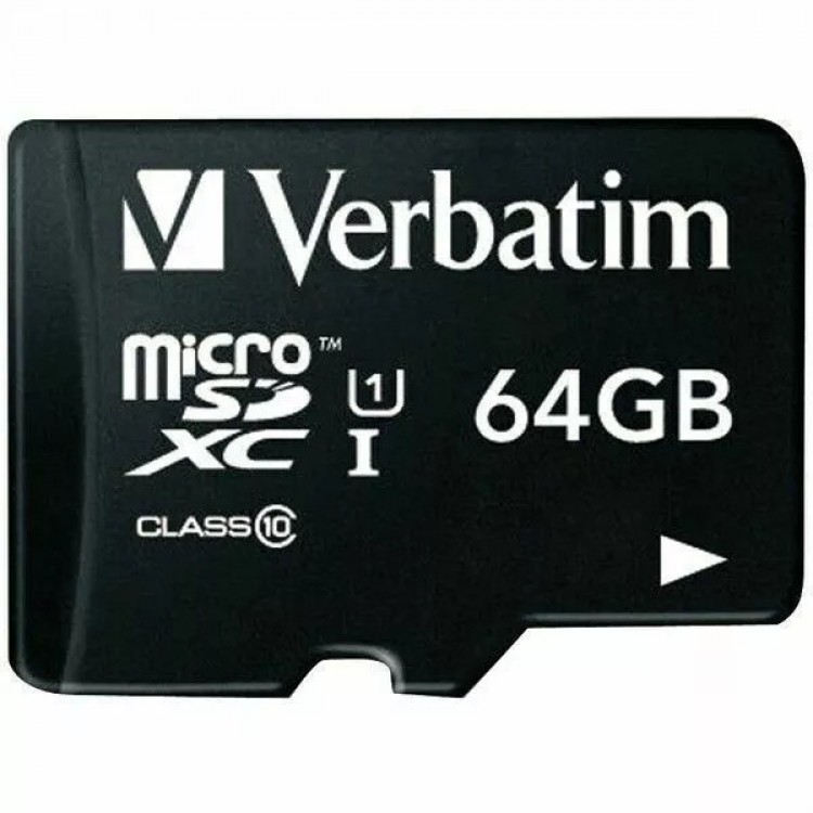 Card de memorie premium microSDXC de 64 GB cu adaptor, UHS-I V10 U1 Clasa 10