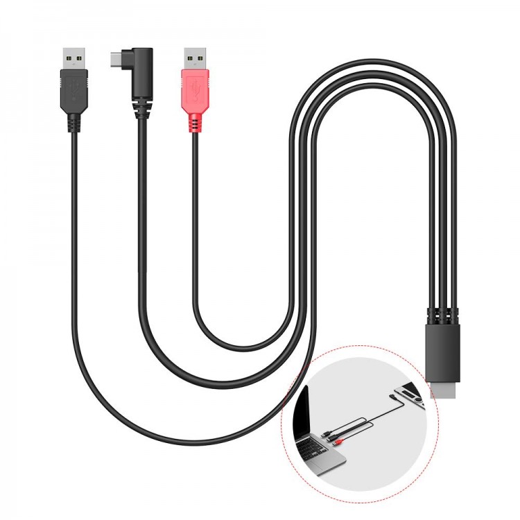 Cablu 3-in-1 XPPen AC97 pentru Artist12/ Artist 10 (2nd Gen)/ Artist 12 (2nd Gen)/Artist 13 (2nd Gen)/Artist 16 (2nd Gen)/Artist 14 Pro (Gen2 )/Artist 16 Pro (Gen2 )/Innovator 16/ Artist Pro 16