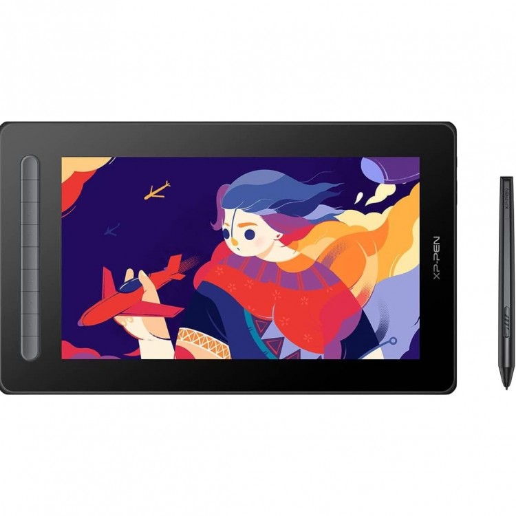 Tableta grafica XP-PEN Artist 13 GEN 2, 13.3" FHD Laminat, TILT, USB Type-C, 96% RGB, include Pen X3 Elite, Manusa, 10 varfuri de rezerva, Negru