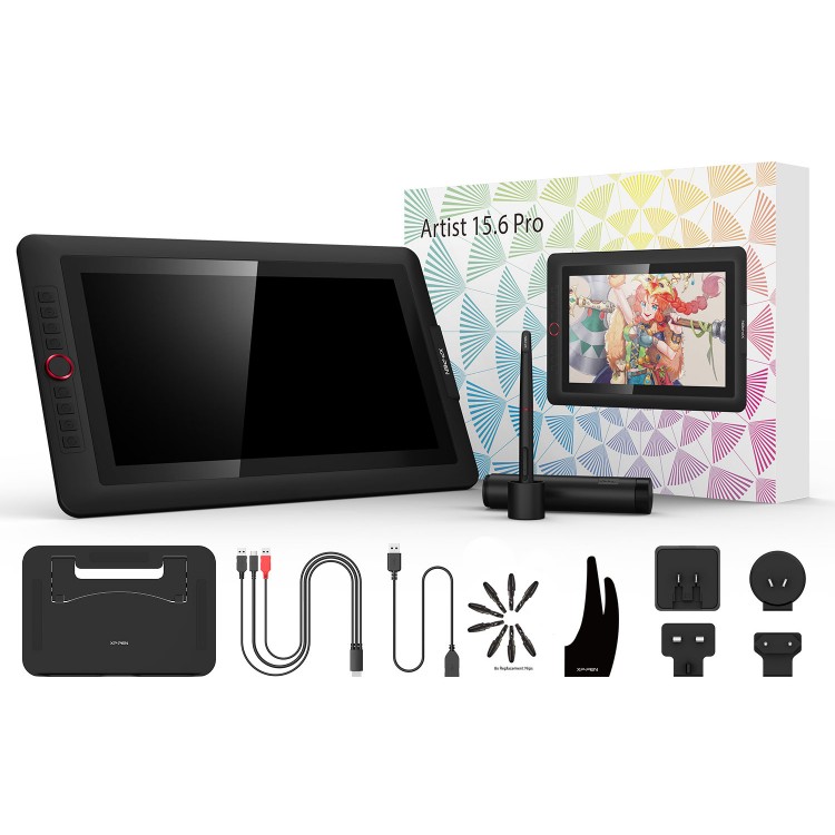 Tableta grafica XP-PEN Artist 15.6" Pro, Display FHD, TILT, 8192 niveluri presiune, include Artrage 5, Manusa, 8 varfuri de rezerva