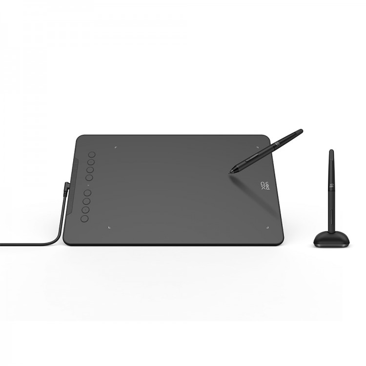Tableta grafica XP-PEN Deco 01v3, 10x6.25", TILT, OTG + Android, 8 Butoane, 16384 niveluri presiune, include Artrage LIte, Manusa, Pen-Stand, 8 varfuri de rezerva, folie protectie