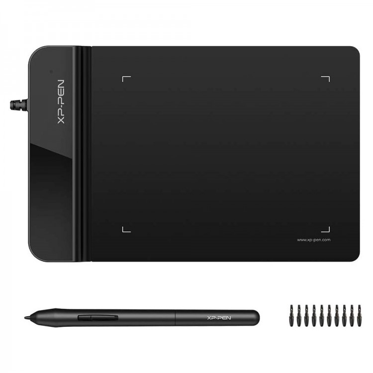 Tableta grafica XP-PEN Star G430S, 4x3", OSU, 8192 niveluri presiune, include 10 Varfuri, compatibila Semnatura Digitala