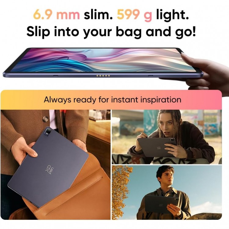 Pachet Tableta XP-Pen Magic Drawing Pad 12" Display 2K FHD, Stylus X3 Pro, 16K Nivele Presiune, Rezolutie 2160x1440, Android, 8GB RAM + 256GB, Wi-Fi, Include husa silicon si tastatura XP-PEN