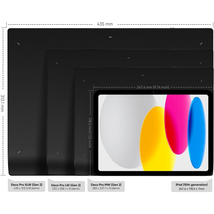 Tableta grafica XP-PEN Deco PRO MW Gen 2, 9x6", 16384 niveluri presiune, conexiune Bluetooth 5.0, Pen-Stand, 10 varfuri de rezerva, cu telecomanda ACK05