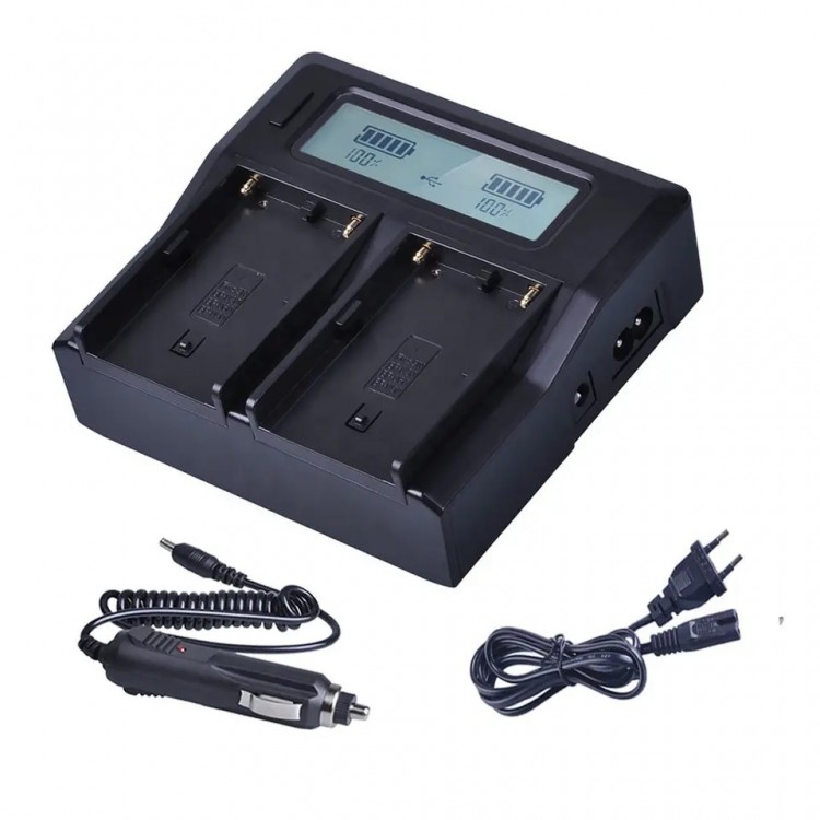 Incarcator Dual Batmax BP-U60 BP-U65 BP-U90 BP-U30, Incarcare Rapida, pentru Sony PMW-100 PMW-160 PMW-200 PMW-300 PMW-EX1 PMW-EX3 PMW-F3