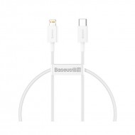 Cablu Date Incarcare Baseus Superior, Usb Type C La tip Lightning, Lungime 0.25m, Pd 20w, Alb - Catlys-02