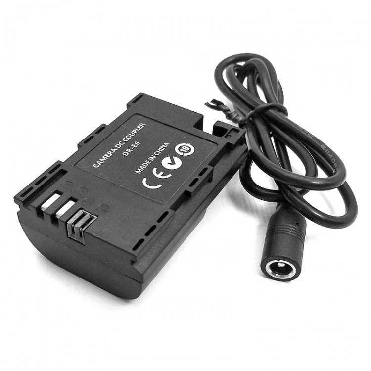 Alimentator Batmax ACK-E6 tip LP-E6 pentru Canon EOS 5D, 5D Mark II/III / IV, 6D, 7D, 7D Mark II, 60D, 70D, 80D, 90D, EOS R, XC10