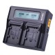 Incarcator Dual Batmax BP-828, Incarcare Rapida, pentru Canon HFM300 HFM30 HFG30 HFG10 HFM40