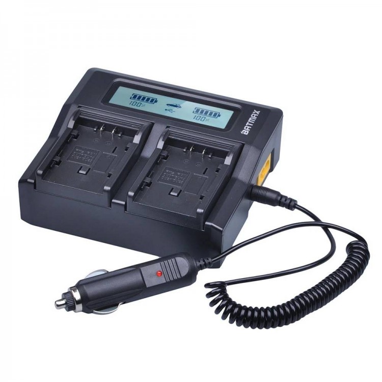 Incarcator Dual Batmax VW-VBG260, Incarcare Rapida, compatibil cu Panasonic VDR-D50 HDC-SD1 SD9 SD100