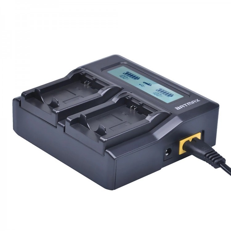 Incarcator Dual Batmax EN-EL15, Incarcare Rapida, compatibil cu Nikon DSLR D810, D750, D7200, D7100, D7000, D800E, D800, D610, D600, Nikon 1 V1