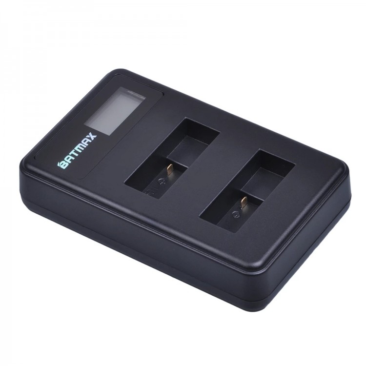 Incarcator Dual Batmax, LCD, USB, pentru Gopro Hero 8, Hero 7, Hero 6, Hero5