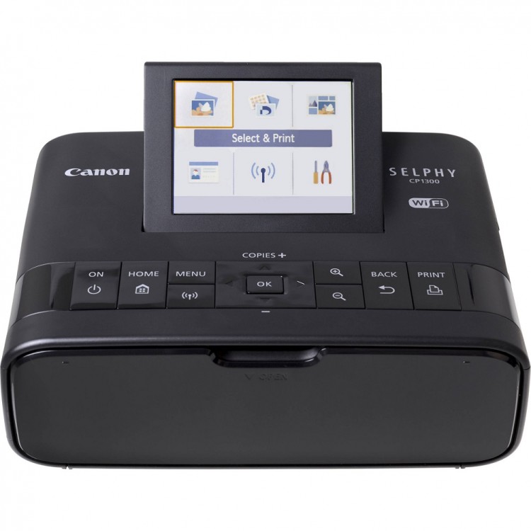 Imprimanta foto Canon Selphy CP1300 WiFi, AirPrint, Negru