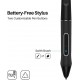 Stilou digital Huion PW517, compatibil cu Kamvas 13, Kamvas Pro 24, Kamvas 22, Kamvas 22 Plus, Kamvas 12, Kamvas 16 (2021), Kamvas Pro 16 (4k), Kamvas Pro 16 Plus (4k)