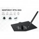 Tableta grafica Huion Inspiroy RTS-300, 6.3x3.9", 6 taste rapide, 300 PPS, USB-C, 8192 niveluri presiune, PW400 Pen fara baterie, include 10 varfuri rezerva, Negru