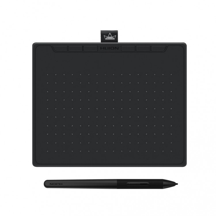 Tableta grafica Huion Inspiroy RTS-300, 6.3x3.9", 6 taste rapide, 300 PPS, USB-C, 8192 niveluri presiune, PW400 Pen fara baterie, include 10 varfuri rezerva, Negru