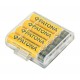 Set 4 bucati, acumulatori AAA Patona, 900 mAh, reincarcabili, descarcare lenta, gata de utilizare, include cutie depozitare