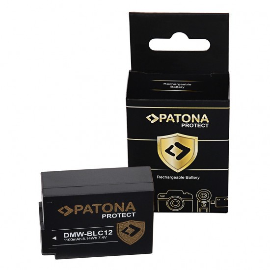 Acumulator Patona Protect DMW-BLC12 pentru Panasonic Lumix DMC FZ200 DMC G6 G5 GH2