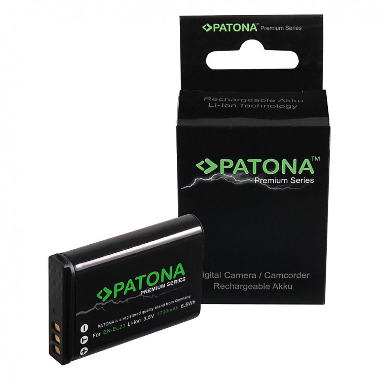 Acumulator Patona Premium EN-EL23 1700 mAh, pentru Nikon Coolpix P600