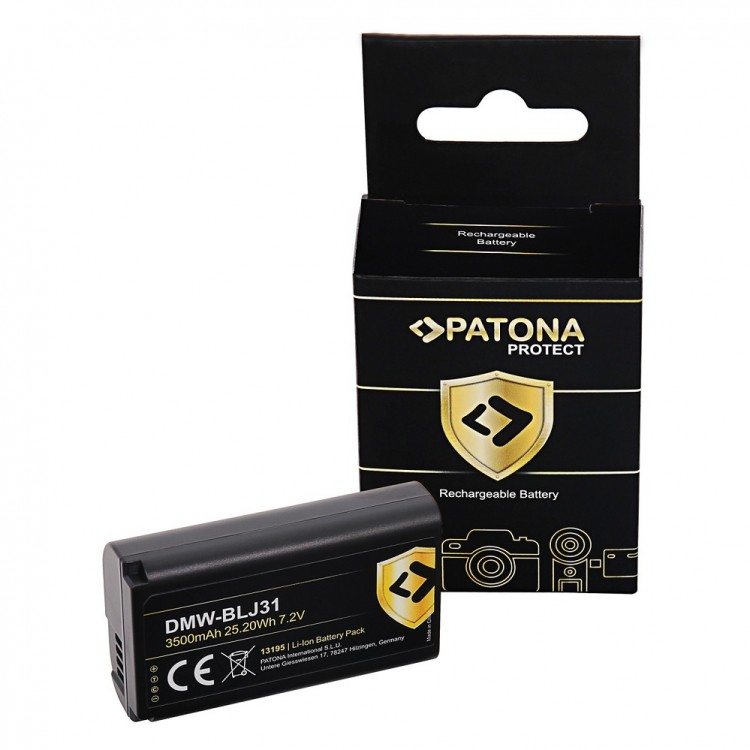 Acumulator compatibil cu Panasonic DMW-BLJ31, Lumix DC-S1, DC-S1R, DC-S1H, Patona Protect