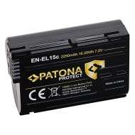 Acumulator Patona Protect EN-EL15C, 2600mAh, pentru Nikon Z5 Z6 Z6II Z6III Z7 Z8 D500 D800 D850 D7000 D7100 D7200