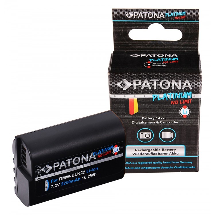 Acumulator PATONA Platinum tip Panasonic DMW-BLK22 DC-S5 G9 GH5 GH5S