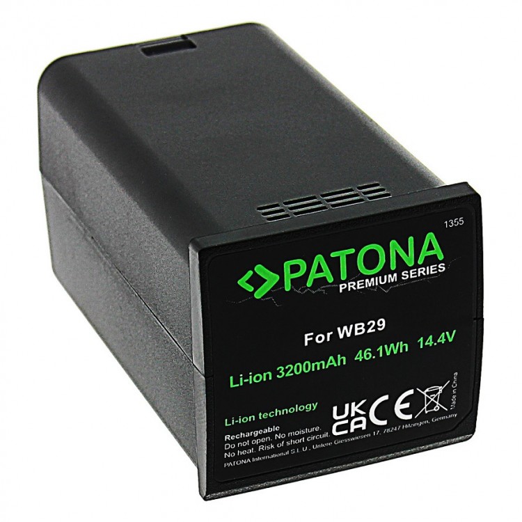 Acumulator PATONA Premium WB29 pentru Blitz Godox AD200, 3200mAh