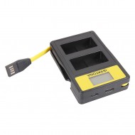 Incarcator smart DUAL USB LCD PATONA pentru 2 acumulatori Panasonic DMW-BLC12