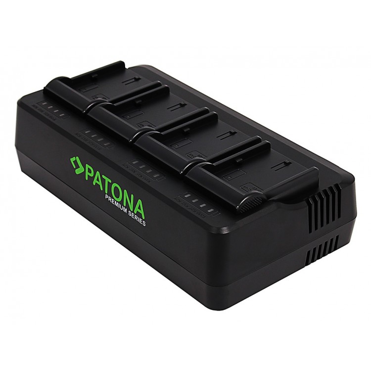 Incarcator Profesional cu 4 canale Patona Premium EN-EL15 pentru Nikon D600 D750 D800 D810 D810A D7000 D7100 D7200 D7500, incarcare rapida