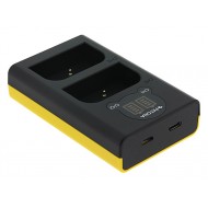 Incarcator Patona Dual USB cu display LCD pentru acumulatori Olympus BLX-1