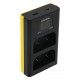 Incarcator Patona Dual USB cu display LCD pentru acumulatori Olympus BLX-1