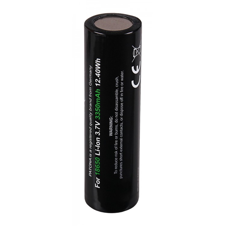 Acumulator Patona Premium 18650, Unprotected, 3350 mAh, celule LG