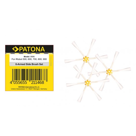 Set 3 perii laterale Patona pentru iRobot Roomba seria 500 600 700 800 900