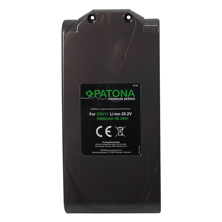 Acumulator Patona Premium pentru Dyson V11 Absolute V11 Complete V11 Fluffy, 3900 mAh