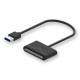 Adaptor Savio AK-39, USB 3.0 la SATA III 5Gb/s 2.5"/3.5" HDD, include alimentator