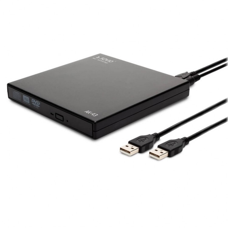 Unitate Optica, DVD Writer extern Savio AK-43, Slim, Negru