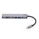 Hub USB Type-C, Multifunctional 7 in 1 Savio AK-47, Carcasa Aluminiu
