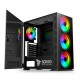 Carcasa Gaming SAVIO Prime X1, Tempered Glass ARGB, Mid-Tower, fara sursa, ATX, Black