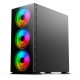 Carcasa Gaming SAVIO Prime X1, Tempered Glass ARGB, Mid-Tower, fara sursa, ATX, Black