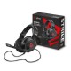 Casti Gaming Profesionale Savio Strike, Clear Sound, telecomanda pe fir, microfon flexibil, iluminare rosie