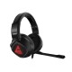 Casti Gaming Profesionale Savio Strike, Clear Sound, telecomanda pe fir, microfon flexibil, iluminare rosie