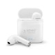 Casti Wireless,Savio TWS-01,EarBuds, pentru Ios & Android, Bluetooth 5.0, Alb