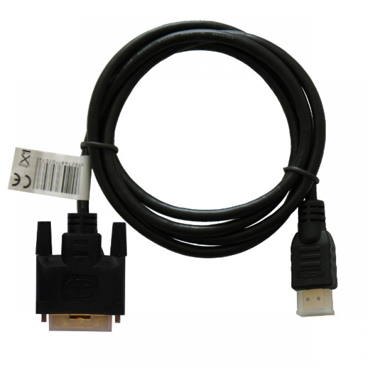 Cablu HDMI la DVI (tata-tata), Savio CL-139, 1.8m, conectori placati cu aur