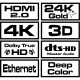 Cablu HDMI 2.0 Savio CL-140, 4K@60Hz, Full HD @240Hz, Dolby True HD, 7.5 m