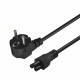Cablu de alimentare Laptop tip trifoi IEC C5 Savio CL-158, 3m