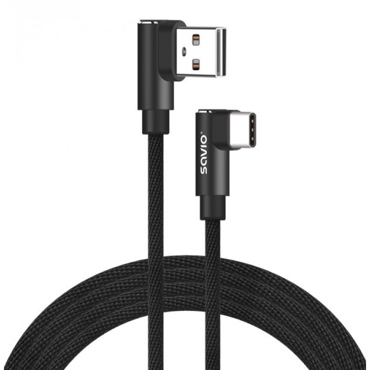 Cablu de incarcare rapida reversibil USB C, Savio CL-163, 1m